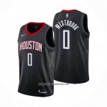 Camiseta Houston Rockets Russell Westbrook #0 Statement Negro